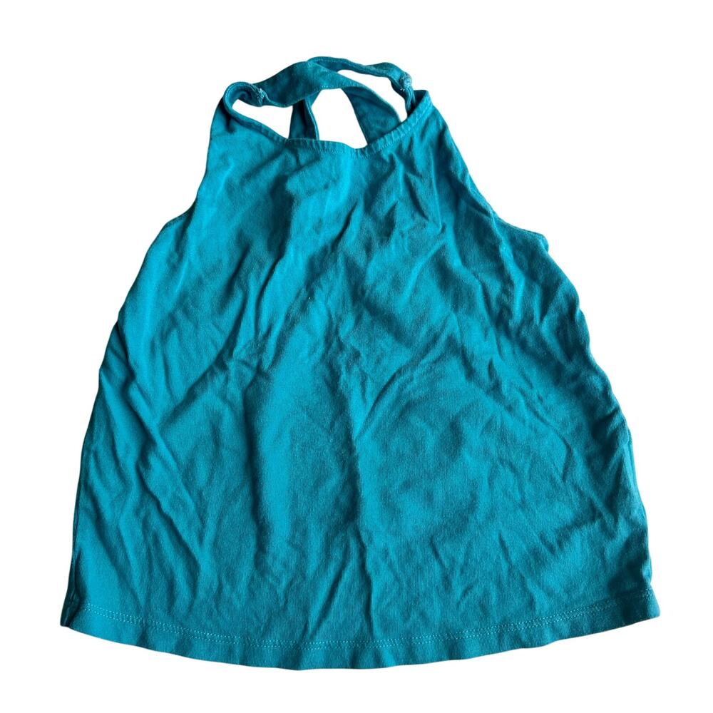Mini Boden Blue Tank Top - Cross Strap Back - Size 7-8